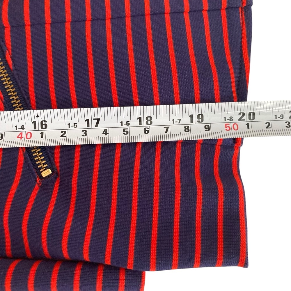 TRISTAN | Red and Blue Striped Fitted Knit Blazer Size M Like New - Picture 13 of 13